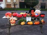 Collection of decorated pumpkins...